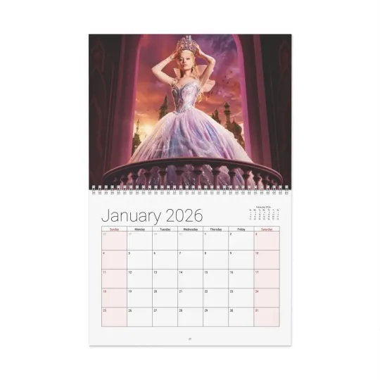 Discover Wicked 2026 Wall Calendar - Home Decor, Movie Fan Gifts, Monthly