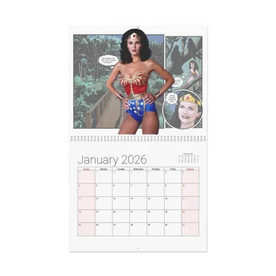 Discover Wonder Woman Wall Calendar - 2026, Home Decor, Gifts for Superhero Fans