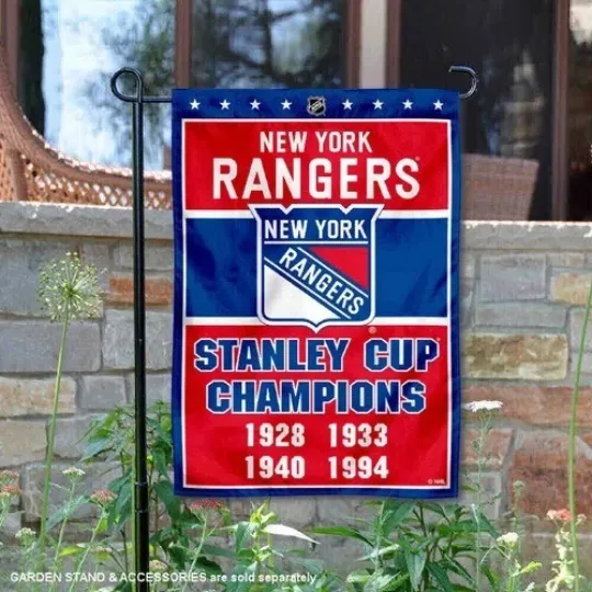 Discover New Ran-gers 4 Time Stanley Cup Champions Flag Graden Flag