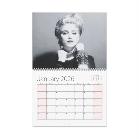 Madonna The First Album 2026 Wall Calendar Home Decor Office Supplies Monthly