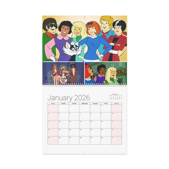 Discover Josie & the Pussycats 2026 Wall Calendar - Home Decor, Music Fan Gifts, Monthly