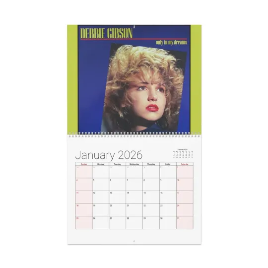 Discover Debbie Gibson 2026 Wall Calendar - Home Decor, Music Fan Gifts, Monthly