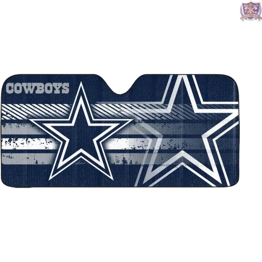 Discover football Auto Shade Reflective Vinyl 59" x 29.5" Blocks UV Rays For Cars