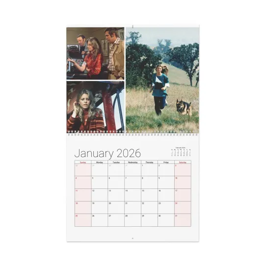 Discover Bionic Woman 2026 Wall Calendar - Home Decor, TV Show Fan Gifts, Monthly