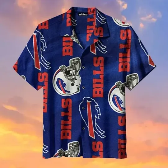 Discover Buffalo Bills Hawaiian Shirt Buffalo Symbol American Football Helmet