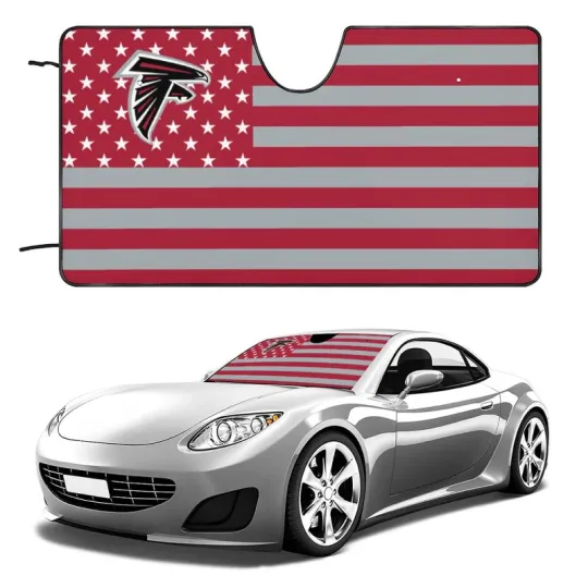 Discover Atlanta Falcons Car Windshield Sunshade Car Front Window Windshield Protection