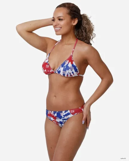 Discover New York Giants Paint Splash String Bikini Set, Gift For Mom Baseball Lover
