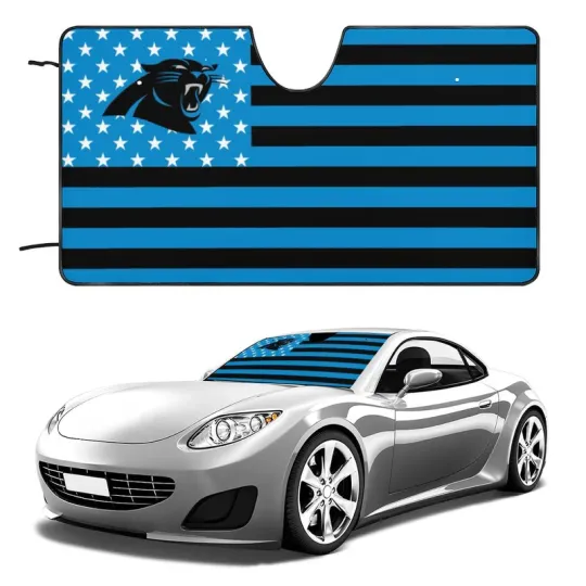 Discover Carolina Panthers Car Windshield Sunshade Car Front Window Windshield Protection