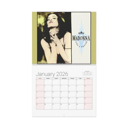 Discover Madonna 2026 Wall Calendar - Home Decor and Music Fan Gifts