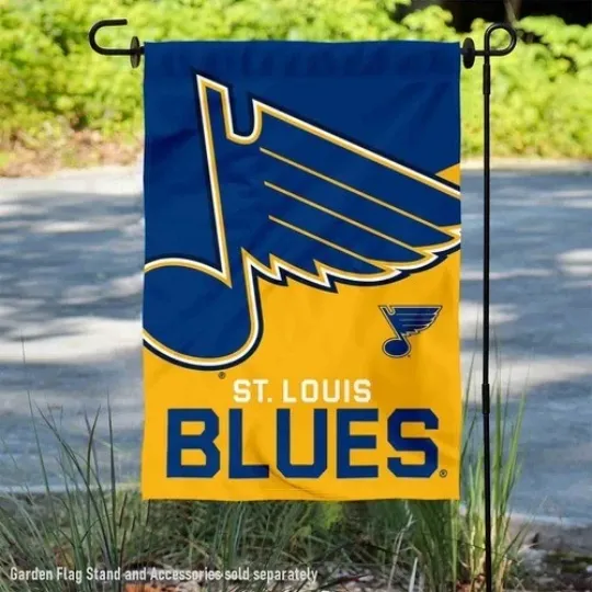 Discover St- L0uis Blues Flag Graden Flag