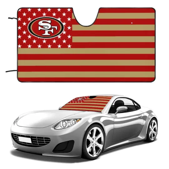 Discover San Francisco 49ers Car Windshield Sunshade Front Window Windshield Protection