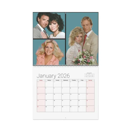 Discover Knots Landing 2026 Wall Calendar - Home Decor, Classic TV Fan Gift, Monthly