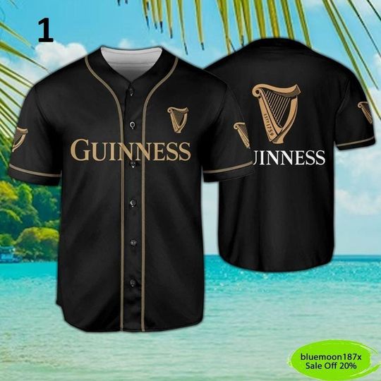 Discover Guinness Baseball Jersey Shirt, Jersey Shirt, Baseball Fans Shirt