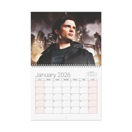 Smallville 2026 Wall Calendar TV Series Monthly Superhero