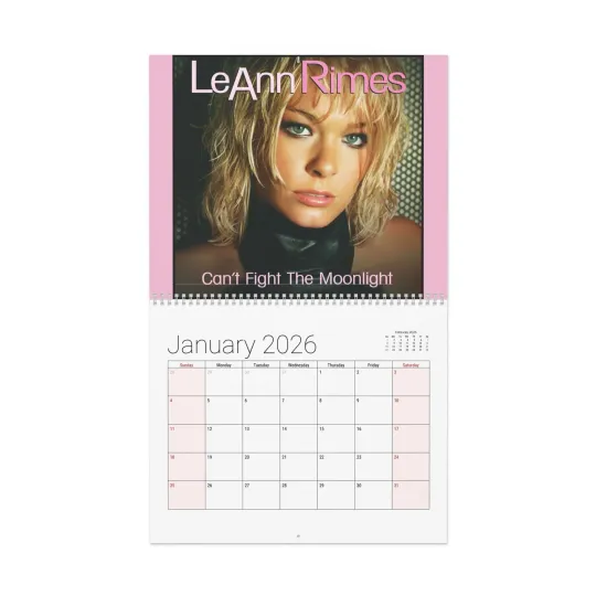 Discover LeAnn Rimes 2026 Wall Calendar - Home Decor and Music Fan Gift