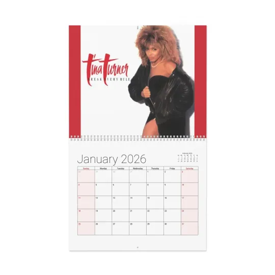 Discover Tina Turner 2026 Wall Calendar - Home Decor, Music Fan Gifts, Monthly