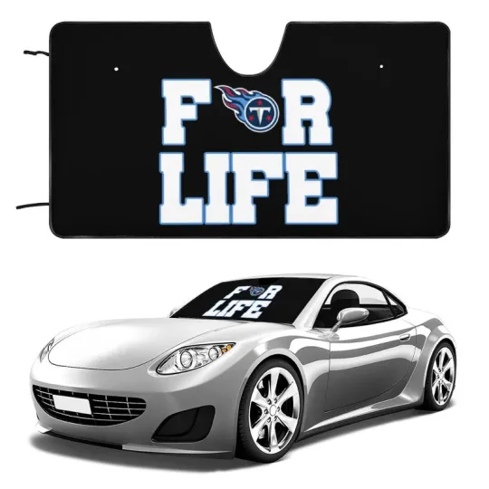 Discover Tennessee Titans Car Windshield Sunshade Car Front Window Black Sunshade