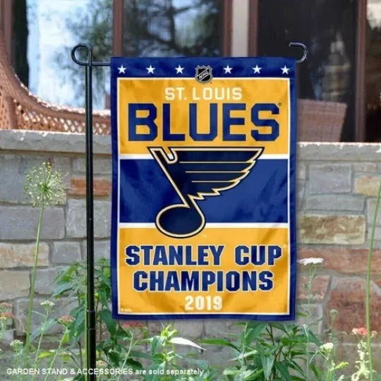 Discover St. Lois Blues Stanley Cup Champions Flag Graden Flag