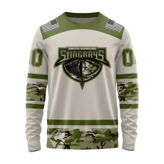 Discover Personalized South Carolina Stingrays Sweater Military Appreciation Design