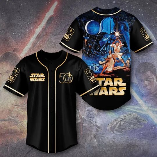Discover Star Wars Baseball Jersey, Darth Vader Jersey, Movie Theme Shirt, Gift For Men Women, Sci-Fi Fan Gift