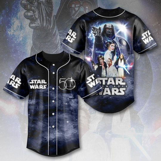 Discover Star Wars Baseball Jersey, New Hope Jersey, Galactic Empire Baseball Shirt, Gift For Men Women, Sci-Fi Movie Gift