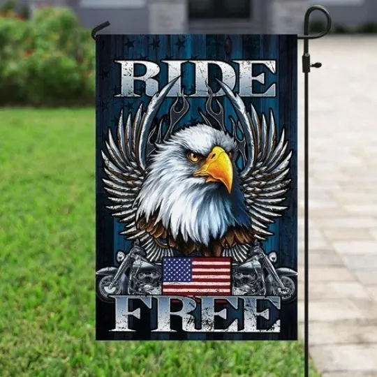 Discover Biker - Ride Free Flag Graden Flag