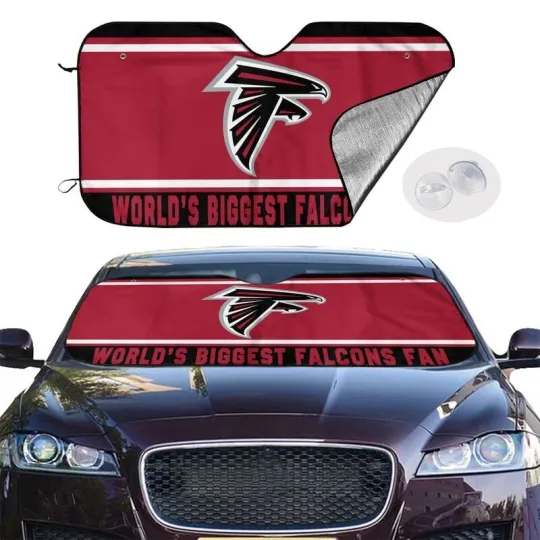 Discover Atlanta Falcons Car Windshield Sunshade "WORLD'S BIGGEST BILLS FAN" Car Sunshade