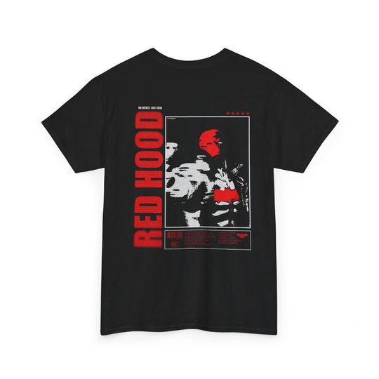 Red Hood Graphic T-Shirt with Bat Vigilante