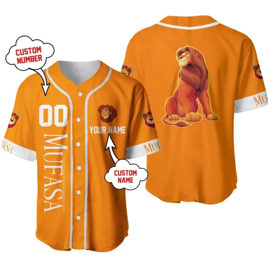 Discover Personalized Disney Mufasa The Lion King Baseball Jersey Unisex Adults