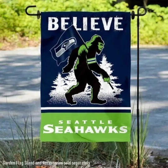 Discover Seattle Bigfoot Sasquatch Believe Flag Graden Flag