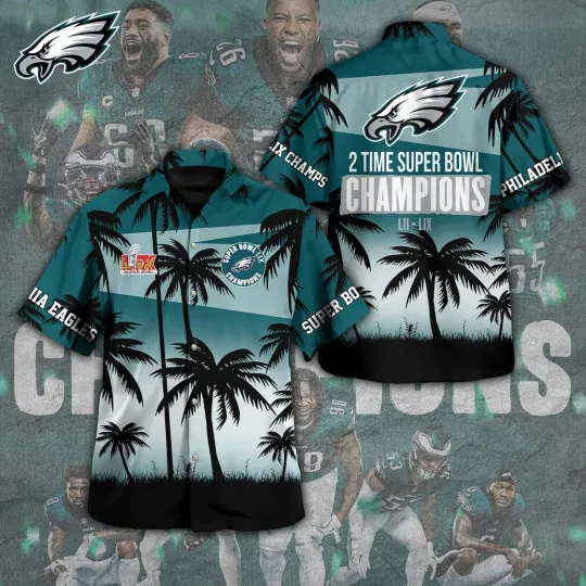Discover Philadelphia Eagles 3D Hawaiian Shirt