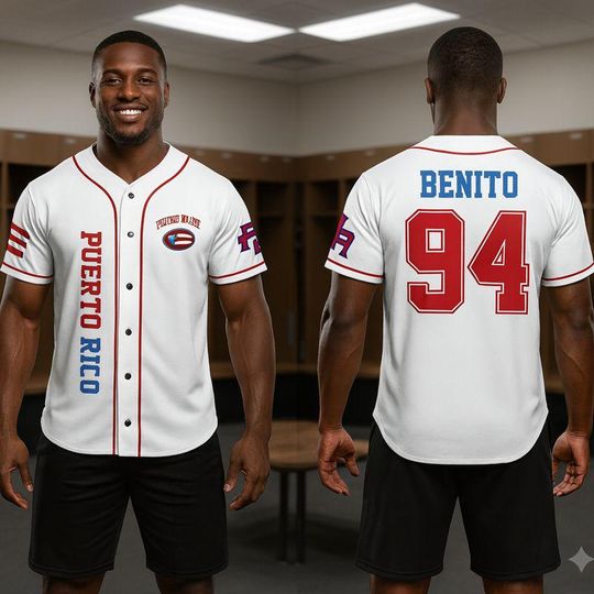 Discover Benito 94 Baseball Jersey: Puerto Rico Halftime Show Inspired