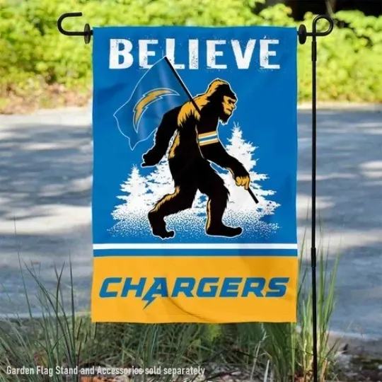 Discover Chargers Bigfoot Sasquatch Believe Flag Graden Flag