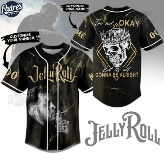 Discover Jelly Roll I AmNot Okay Custom Baseball Jersey Gift For Fan