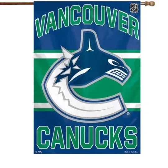 Discover Vanc0uver Ca-nucks Flag House Flag