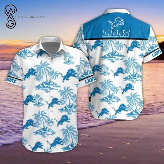Discover Detroit Team Lionss Hawaiian Shirt