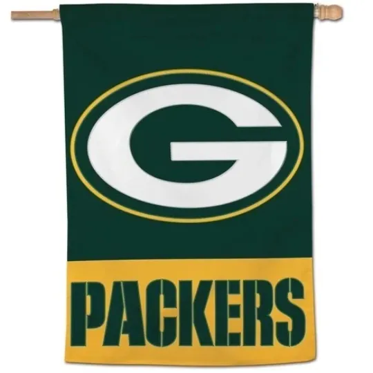 Discover Green Pac-kers Flag House Flag