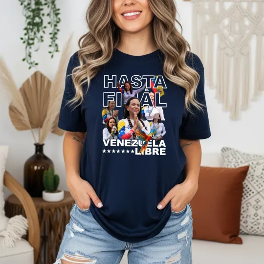 Discover Hasta el Final Venezuela Libre T-Shirt Unisex– Freedom, Pride & Revolution libre