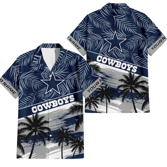 Discover Dallas Football Team Cowboyss Hawaiian Button Down Shirt Unisex Adults S-5XL