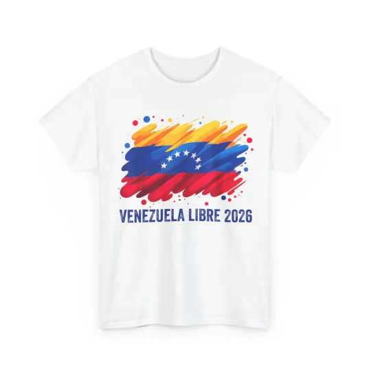 Discover Venezuela Libre 2026 Free Venezuela Flag T-Shirt