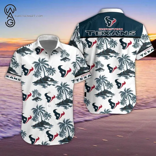 Discover Houston Team Texanss Hawaiian Shirt , Button Down Full Size S-5XL