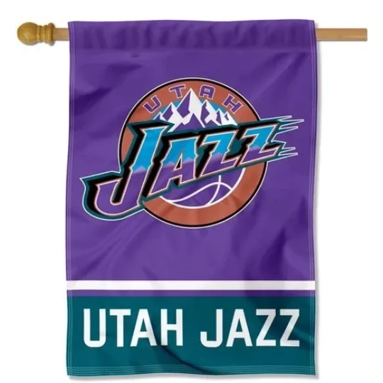Discover U-tah J-a-zz Purple Flag Graden Flag Christmas Gift Holiday
