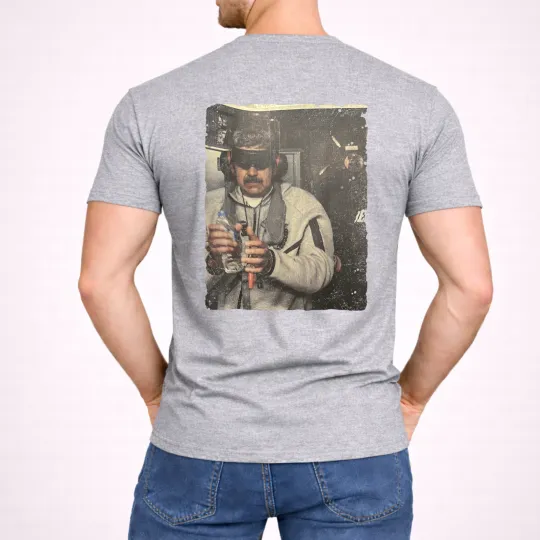 Discover [ON BACK] Nicolas Maduro Captured Shirt Venezuela Libre 2026 Satire Black Tee