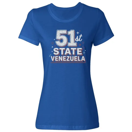 Discover Venezuela 51st State - USA Maduro Arrest Ladies' Crewneck T-Shirt