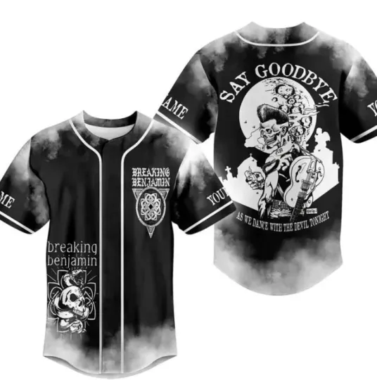 Discover Breaking Benjamin Say Goodbye Baseball Jersey Gift For Fan