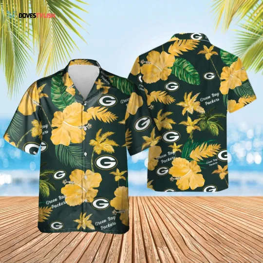 Discover Green Bay Football Team Packerss  Hawaiian Button Down Shirt