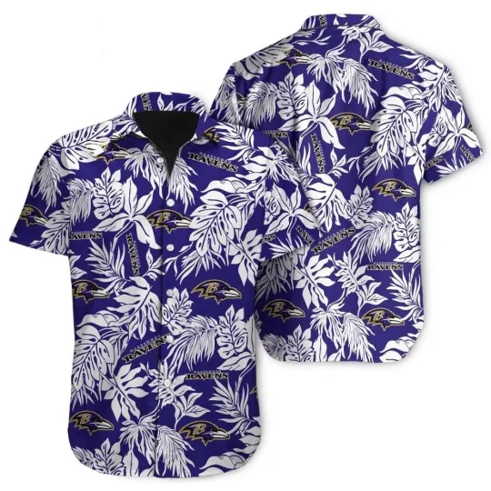 Discover Baltimore Team Ravenss Hawaiian Shirt