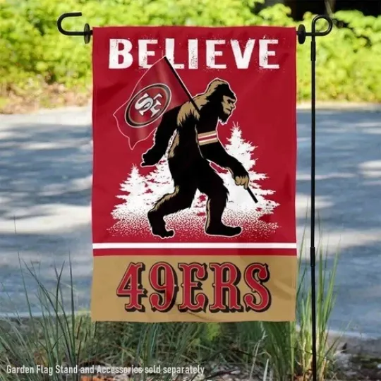 Discover S F 49-ers Bigfoot Sasquatch Believe Flag Graden Flag