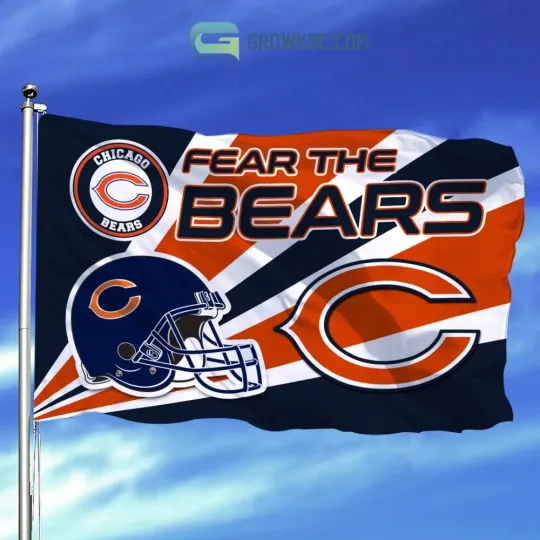 Discover Chicago Team Bears House Flag