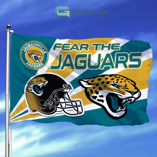 Discover Jacksonville Team Jaguars House Flag